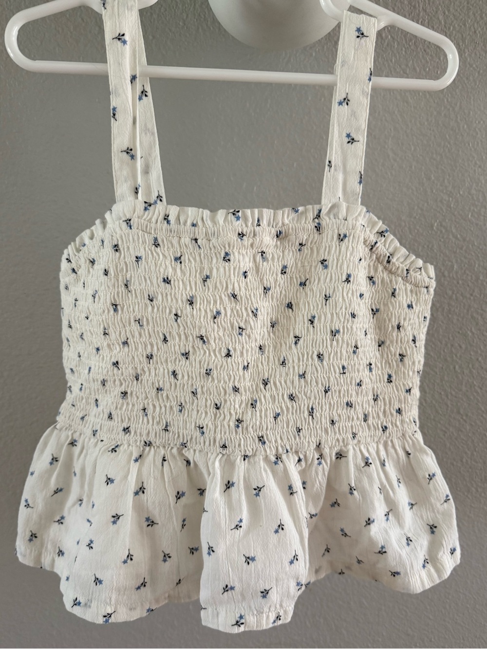 Gap Girls Floral Peplum Top size 10